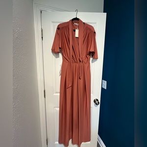 Dark Peach Full Length Dress- Never Worn